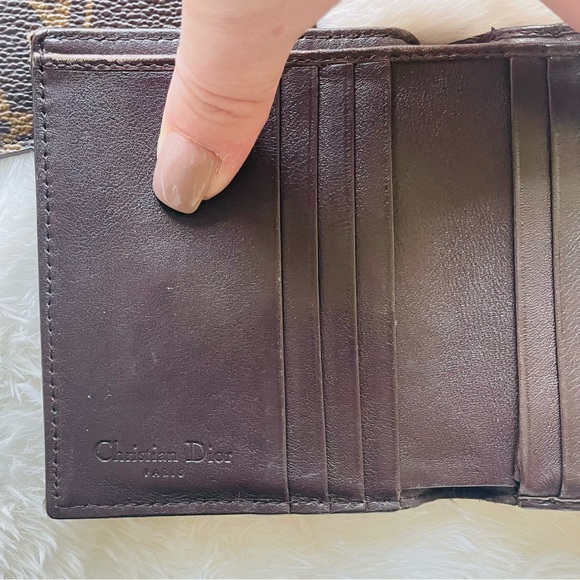 CHRISTIAN DIOR 🤍 Y2K 💙 DIORISSIMO CANVAS RASTA SADDLE WALLET ❤️ RARE 💛 - Picture 13 of 17